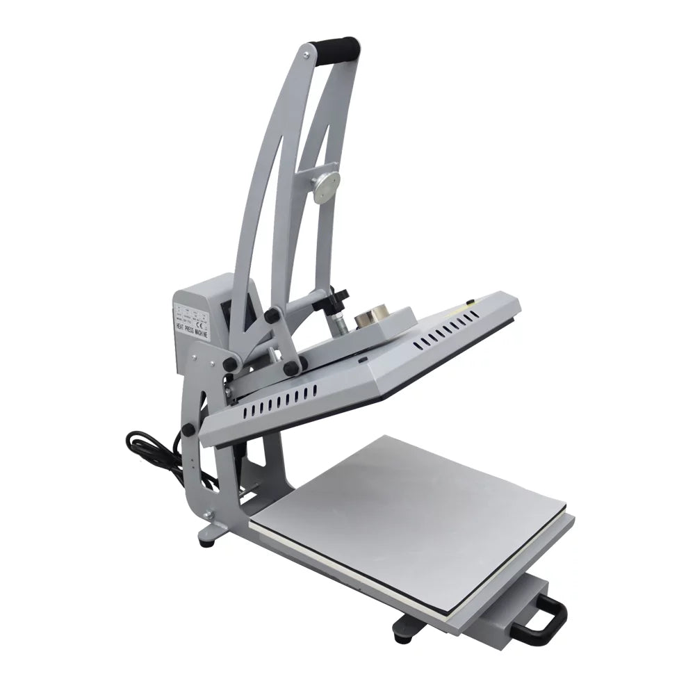 INTBUYING 15x15in Heat Press Machine Magnetic Semi-Automatic Transfer for T-Shirt Puzzle Pad Crafts