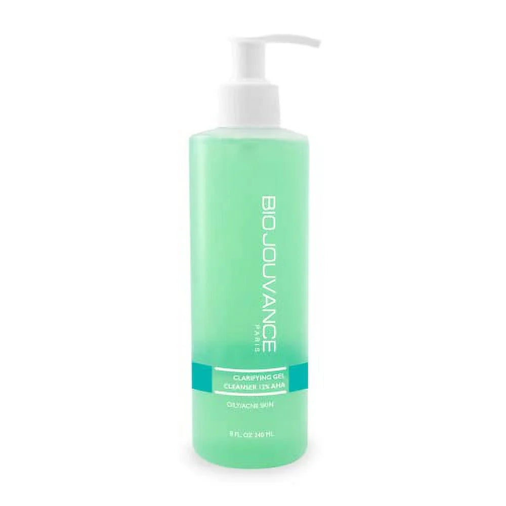 Bio Jouvance - Clarifying Gel Cleanser 12% AHA 8oz / 240ml - Face Skin Care Treatment