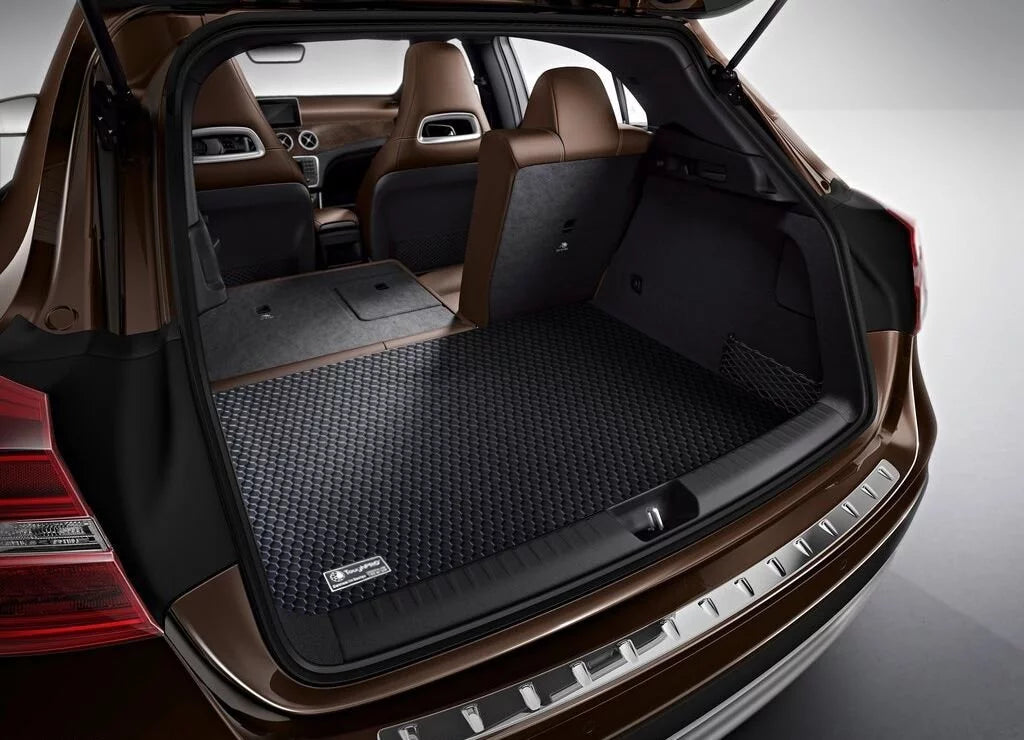 TougRO - Cargo Mat Compatible with FORD Explorer - All Weather Heavy Duty (Made in USA) - Jet Rubber - 2018