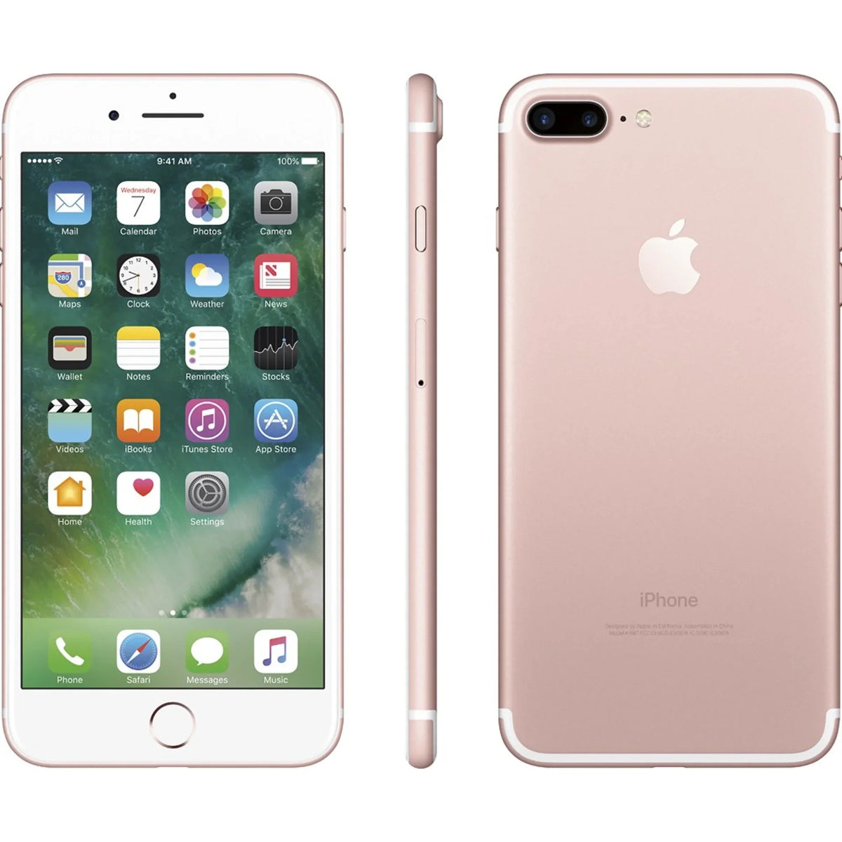 Restored iPhone 7 Plus 256GB Rose Gold GSM Unlocked (AT&T + T-Mobile) Smartphone (Refurbished)