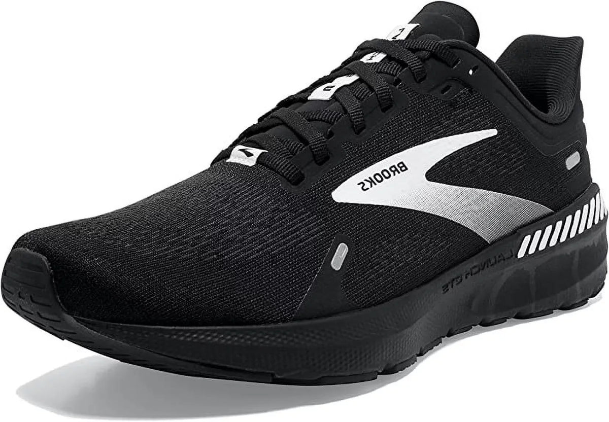 Brooks Men's Launch GTS 9 Support Speed Running Shoes Dark White Wide (9.5)