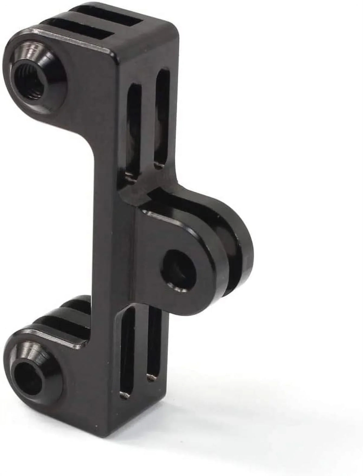 Aluminum Dual Twin Mount Adapter for GoPro Hero 9/8/7/(2018)/6/5/4 Ebony 3+,DJI Osmo Action,AKASO/Campark/YI