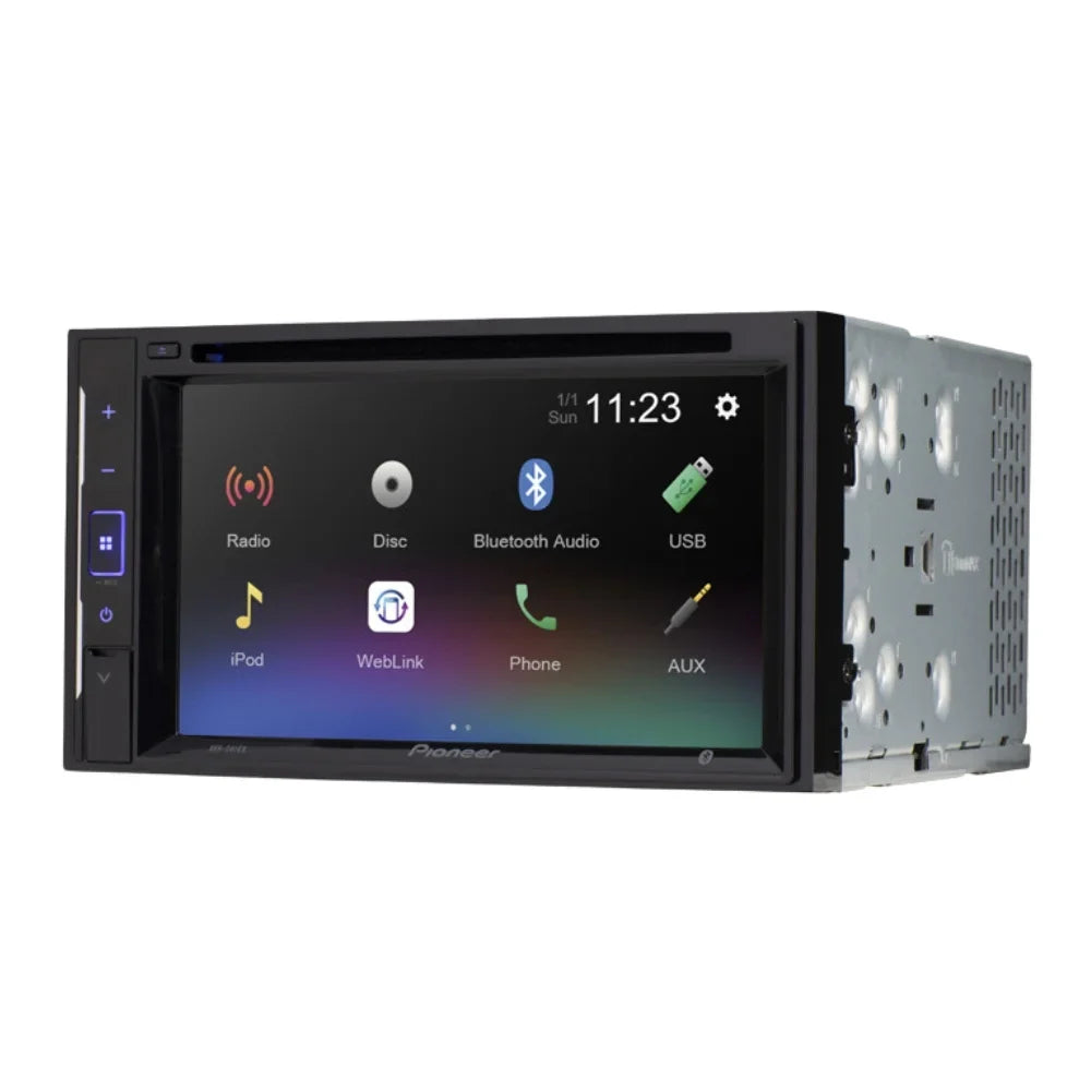 KIT605 Bundle with Pioneer Multimedia DVD Car Stereo and Installation Kit - for 2014-2016 Corolla W/Grey Dash / Touchscreen - Backup Camera, Double Din Mounting Kit