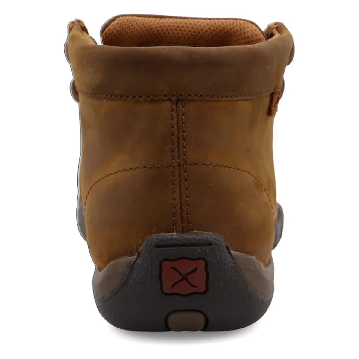 Women's Twisted X WDMST01 Steel Toe Moc Work Shoe Distressed Saddle Leather 11 W