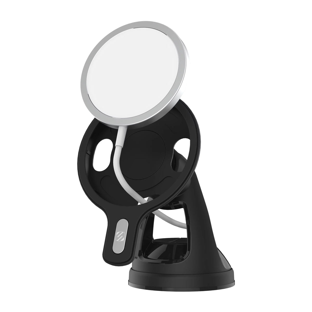 Scosche MSHWDPD20-SP MagicMount MSC Window/Dash Car Phone Holder Mount Kit (MagSafe Charger Is NOT Included) Compatible with MagSafe Chargers, Ebony