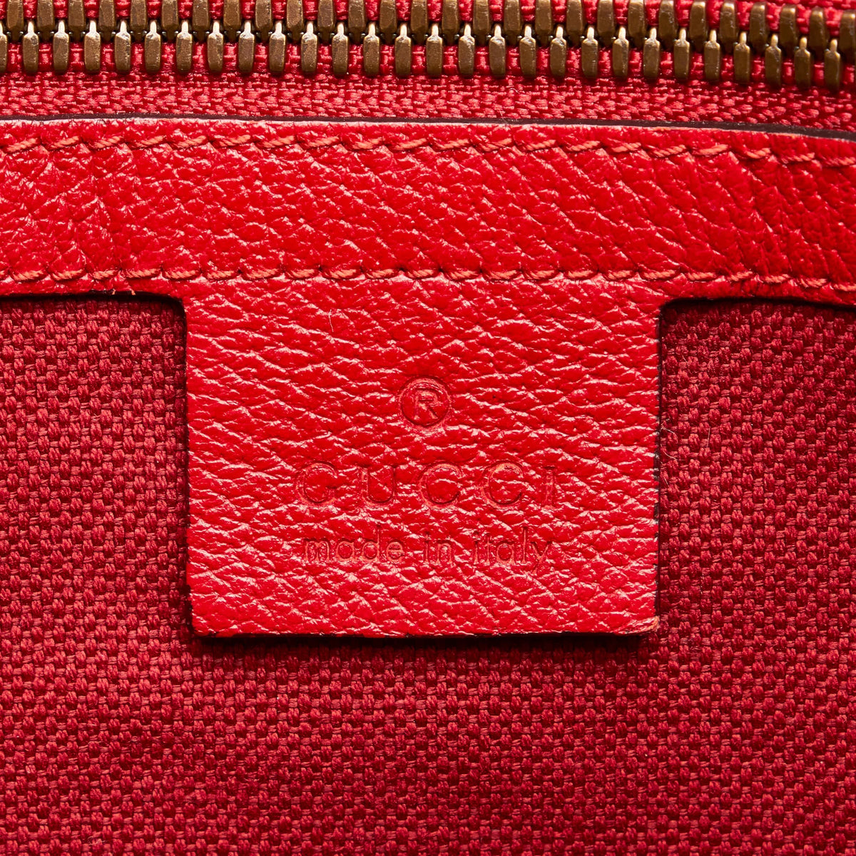 Pre-Owned Authenticated Gucci Sylvie Baiadera Tote Canvas Fabric Red Tote Bag Women (Good)