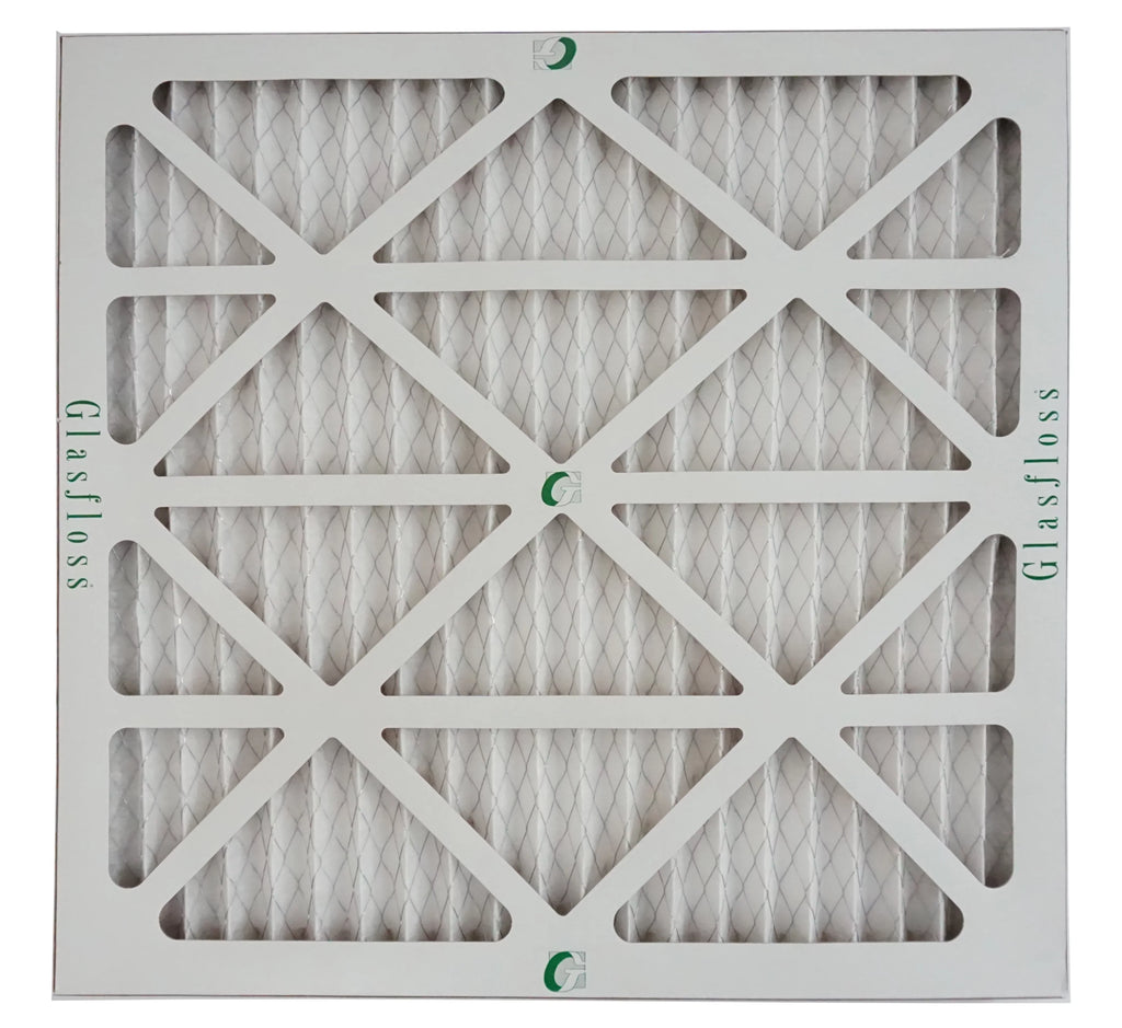 Glasfloss Air Filter 24x25x2 - 2" MERV 10 - (Pack of 6) - Pleated AC or HVAC Air Filter - Furnace Air Filter - Home or Office - Made In The USA.