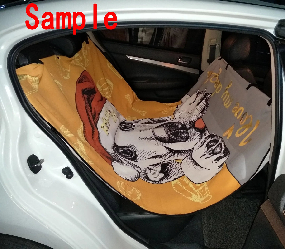 GCKG Frech Paris Eiffel Tower City of Love Ebony White Pet Car Seat Cover Dog Car Seat Mat Hammock Cargo Mat Trunk Mat For Cars Trucks and SUV 54x60 inches