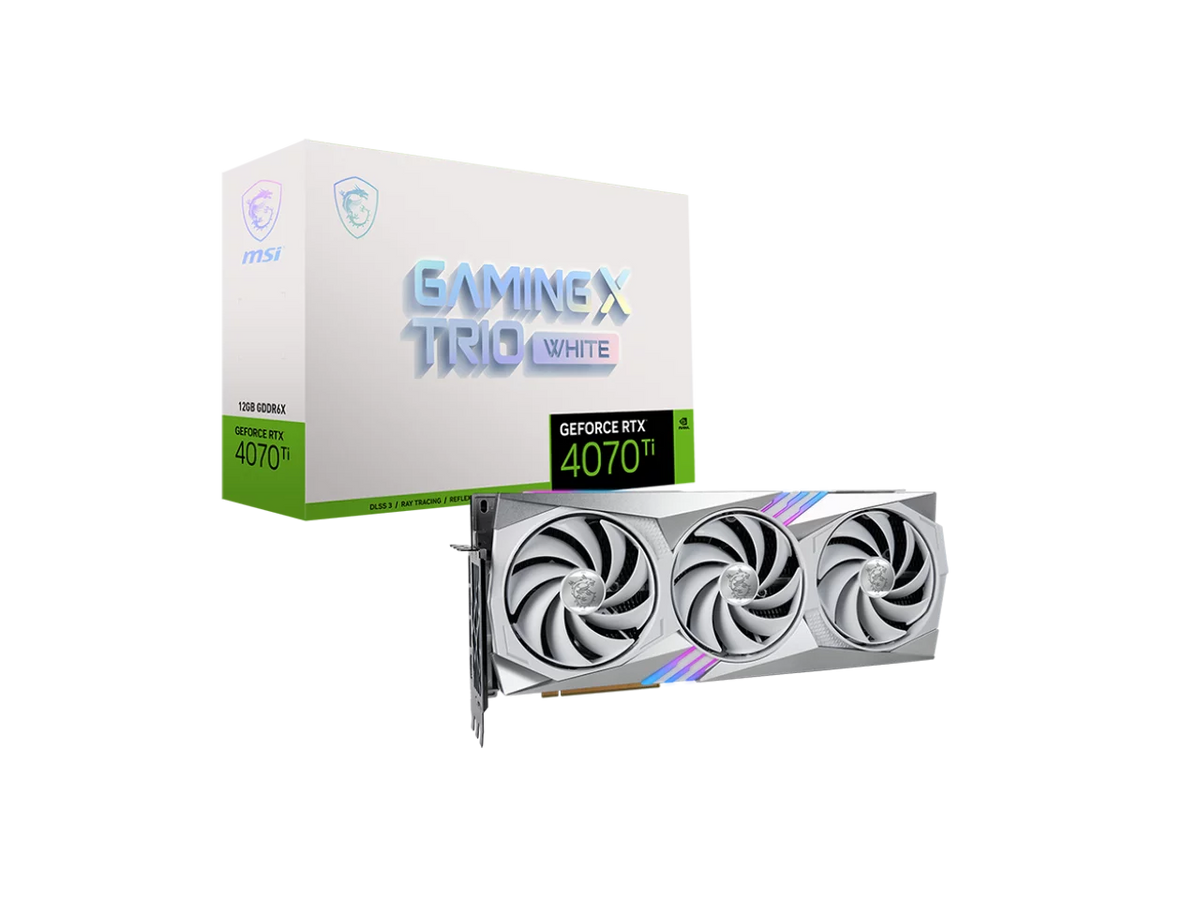 MSI Gaming (MSI) GeForce RTX 4070 Ti GGDR6X 12GB PCI-E 4.0 RTX 4070 Ti GAMING X TRIO WHITE 12G