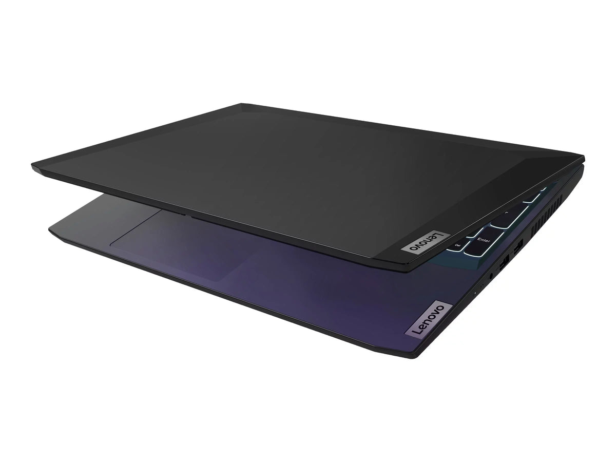 IdeaPad Gaming 3 15ACH6 82K2 - 180-degree hinge design - AMD Ryzen 7 - 5800H / up to 4.4 GHz - Win 11 Home - GF RTX 3050 - 16 GB RAM - 512 GB SSD NVMe - 15.6" IPS 1920 x 1080 (Full HD) @ 120 Hz - 802.11a/b/g/n/ac/ax - shadow Dark - kbd: US