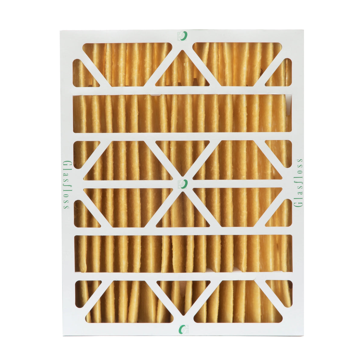 2 Pack of 16x20x4 MERV 11 Pleated 4" Inch Air Filters by Glasfloss. Actual Size: 15-1/2 x 19-1/2 x 3-3/4