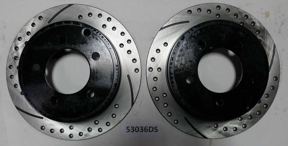 Approved Performance C2706 Front and Rear Drilled and Slotted, Ebony Powder Coated Disc Brake Rotor & Pad Kit Fits 2010 2011 Dodge Caliber