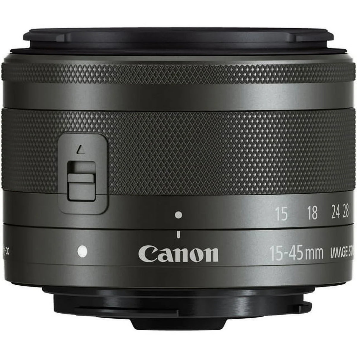 EF-M 15-45mm f/3.5-6.3 IS STM Lens (Graphite) - PixiBytes Basic Bundle