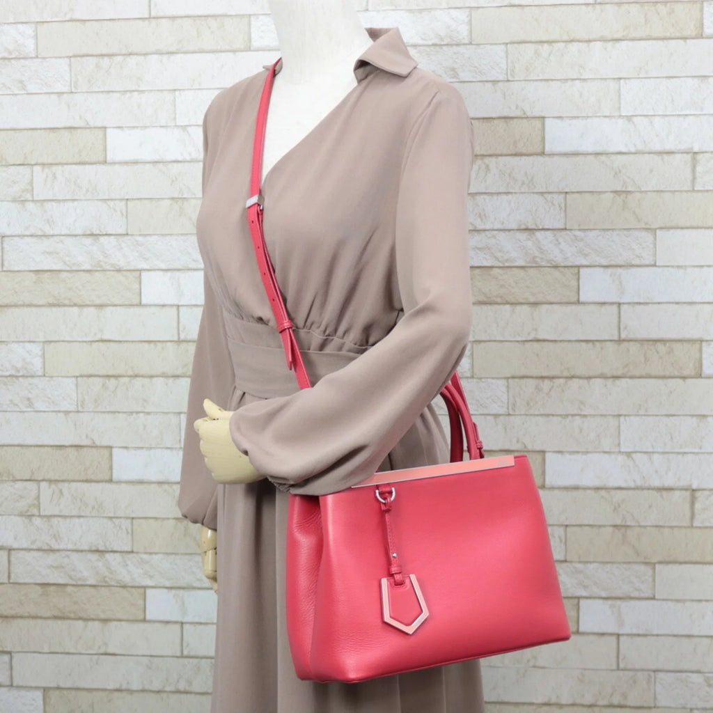 Pre-Owned FENDI Shoulder Bag Handbag Toujour Red Ladies (Fair)