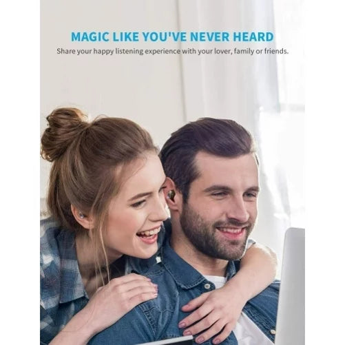 Wireless Earphones TWS Headphones True Stereo Earbuds w Mic Charging Case M1J for Motorola Moto E (2020), One 5G, Razr (2020) (2019), Edge (2021) - NABI DreamTab HD8, XD 10.1" - Nokia 3.1, 7.1