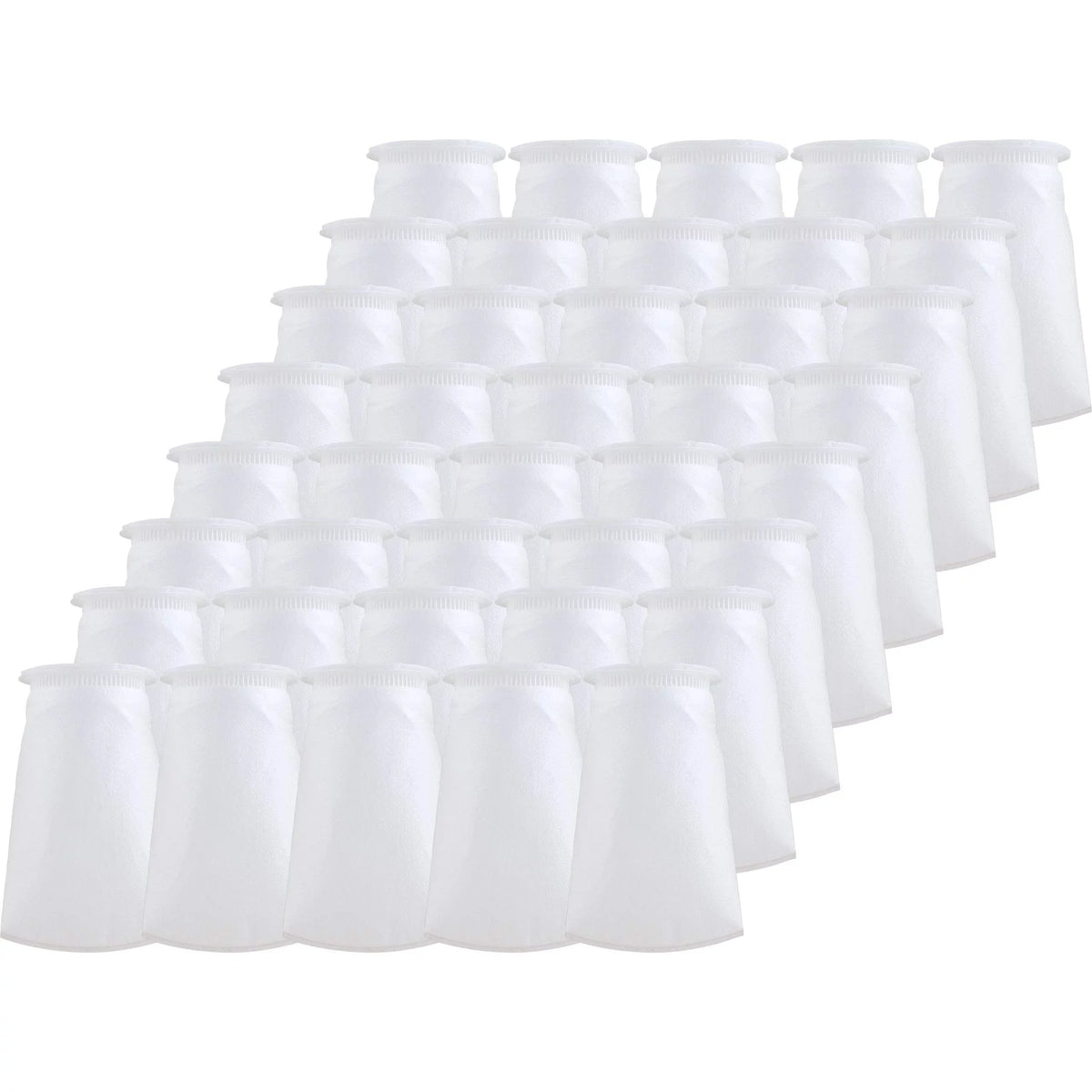 SpiroPure SP-BP-410-25 25 Micron #3 (10”) Glazed Polypropylene Felt Liquid Bag Filter BP-410-25 155389-03 (Case of 40)