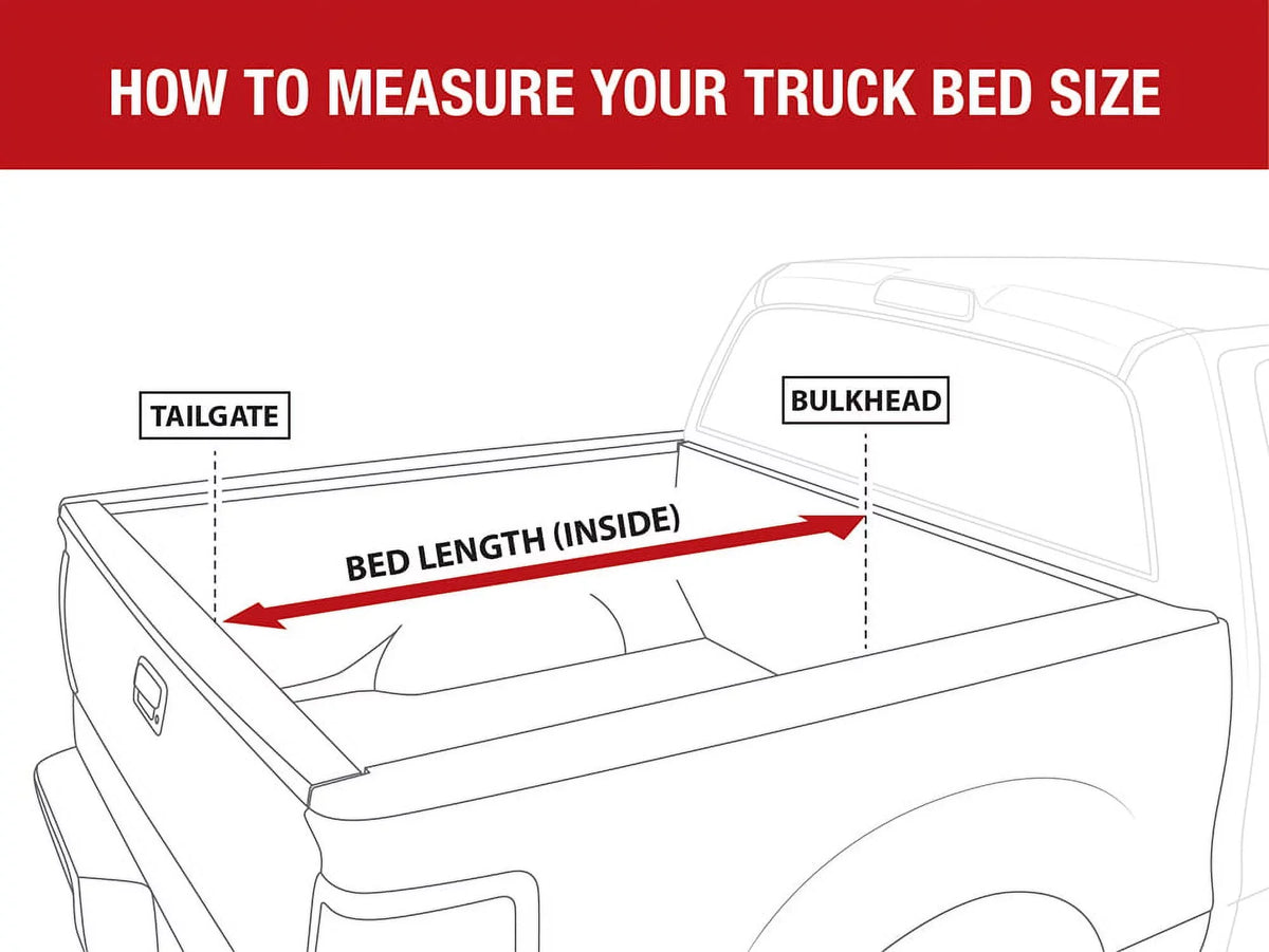 MaxMate Soft Tri-fold Truck Bed Tonneau Cover Compatible with 2019-2024 Ford Ranger | 5' (61") Bed | TCF371066