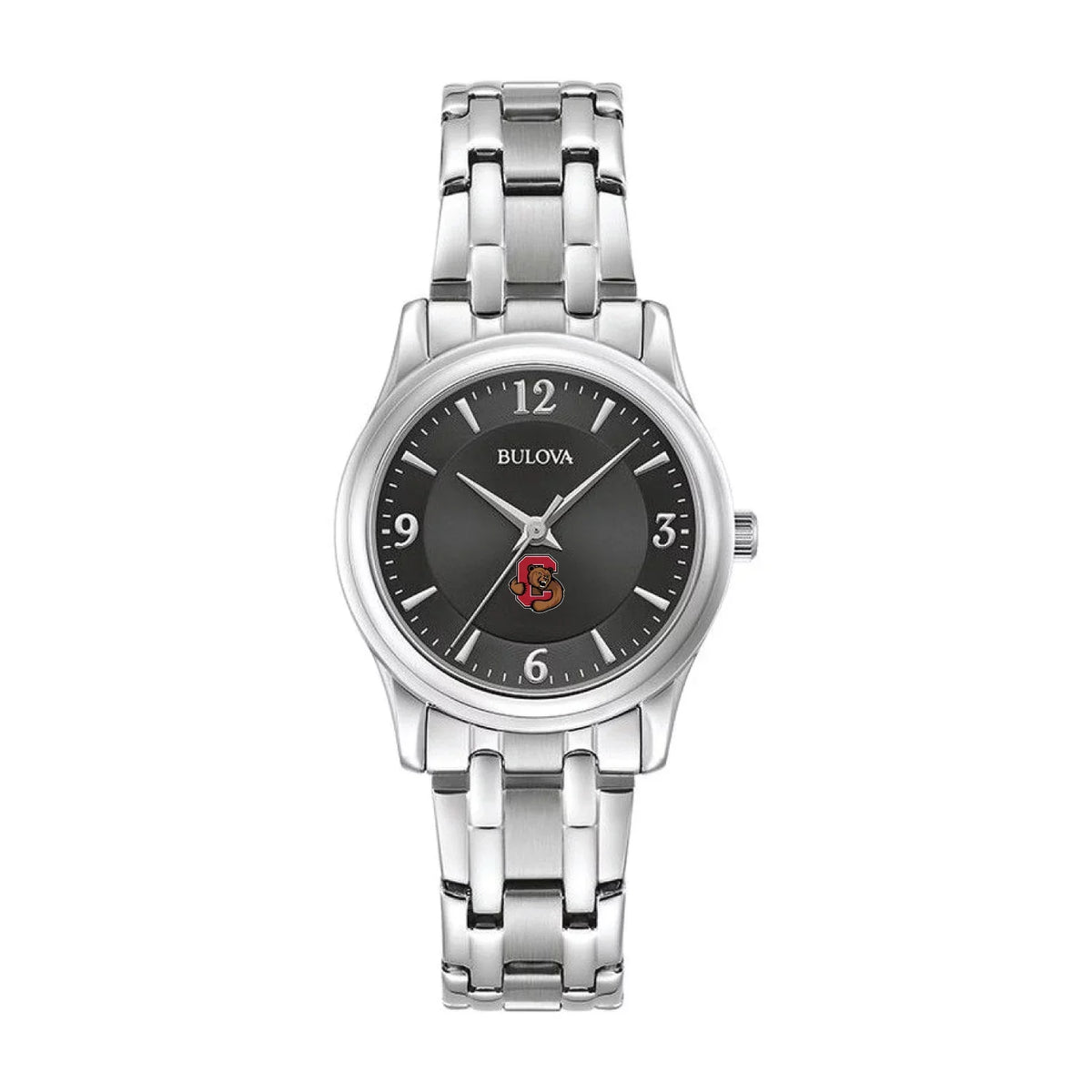 Women's Bulova Dark Cornell Big Red Stainless Steel Corporate Collection Watch
