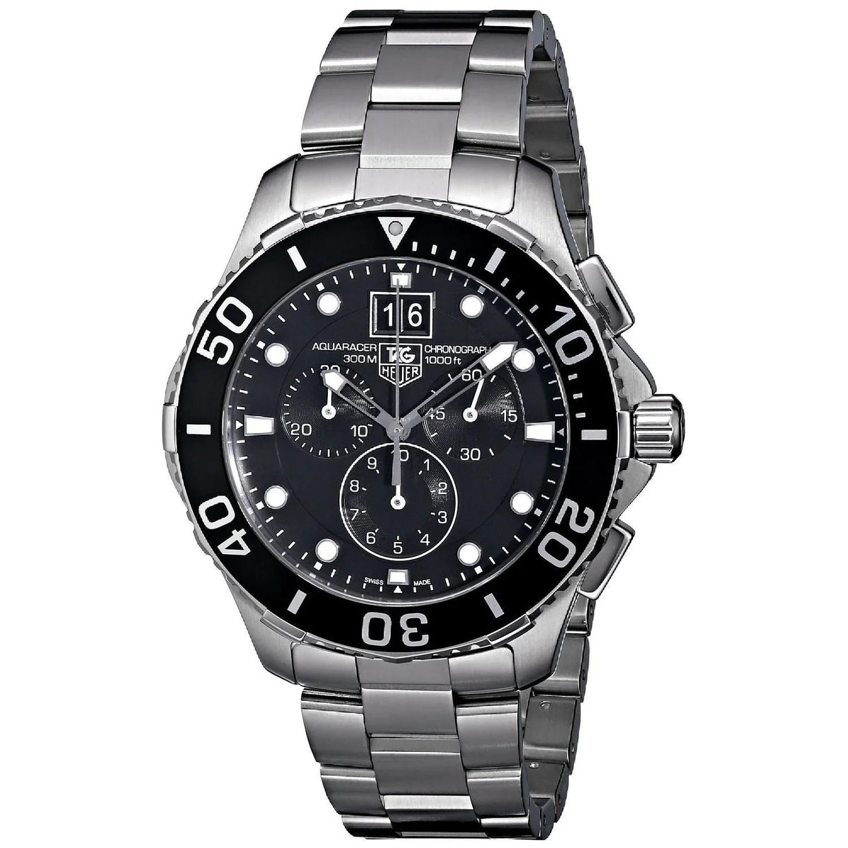 Tag Heuer Men's CAN1010.BA0821 'Aquaracer' Chronograph Stainless Steel Watch