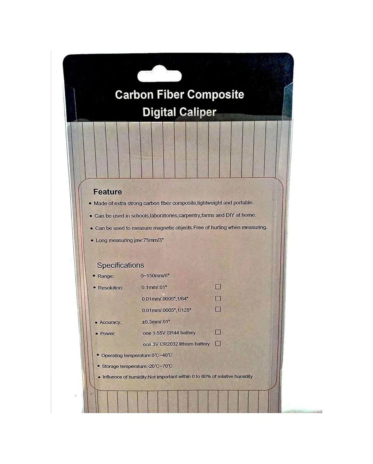 Long Jaw Digital Vernier Caliper 150Mm 6"