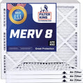 Filter King 7x62.5x1 Air Filter | 4-PACK | MERV 8 HVAC Pleated A/C Furnace Filters | MADE IN USA | Actual Size: 7 x 62.5 x .75"