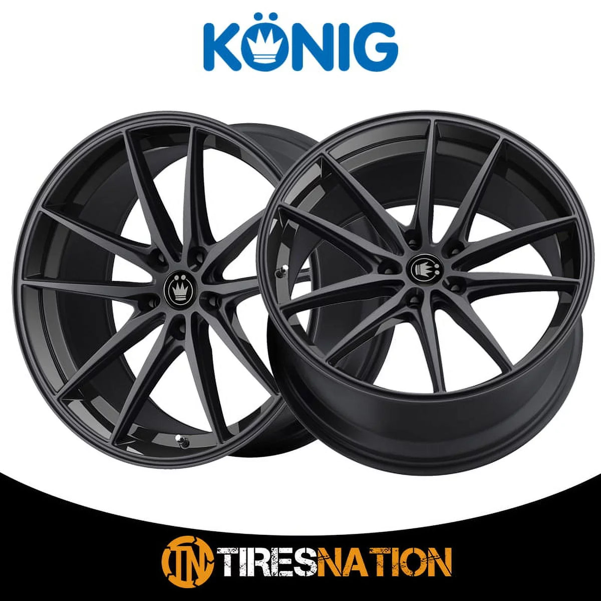 Konig 37B Oversteer 17x8 5x100 +45et Gloss Dark Wheel