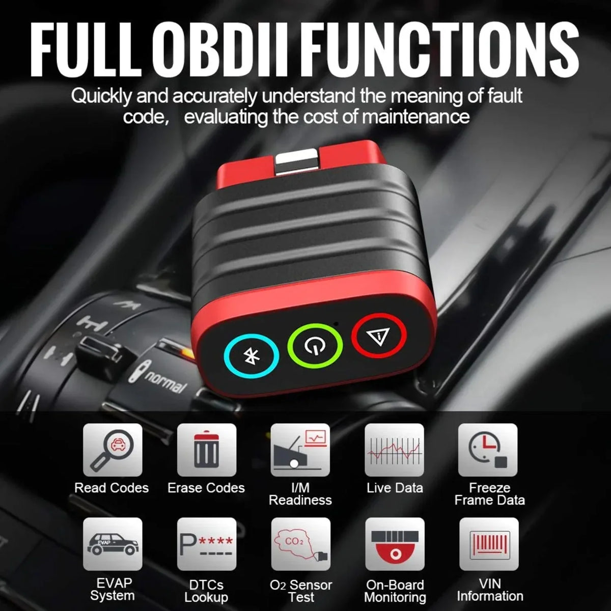 THINKCAR Bluetooth OBD2 Scanner Diagnostic Tool, OE Full-System Car Scanner for iOS & Android, Check Engine Light Fault Code Reader & Scan Tool for All 1996 & Newer Vehicles - THINKDIAG MINI