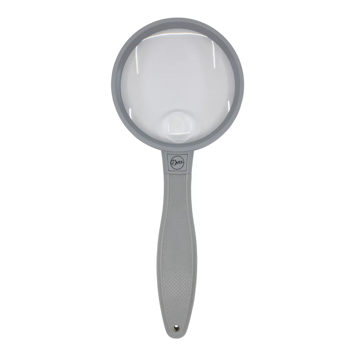 Dritz 3-1/4" Magnifier with Storage Pouch, 2X Magnification, 4X Spot Lens