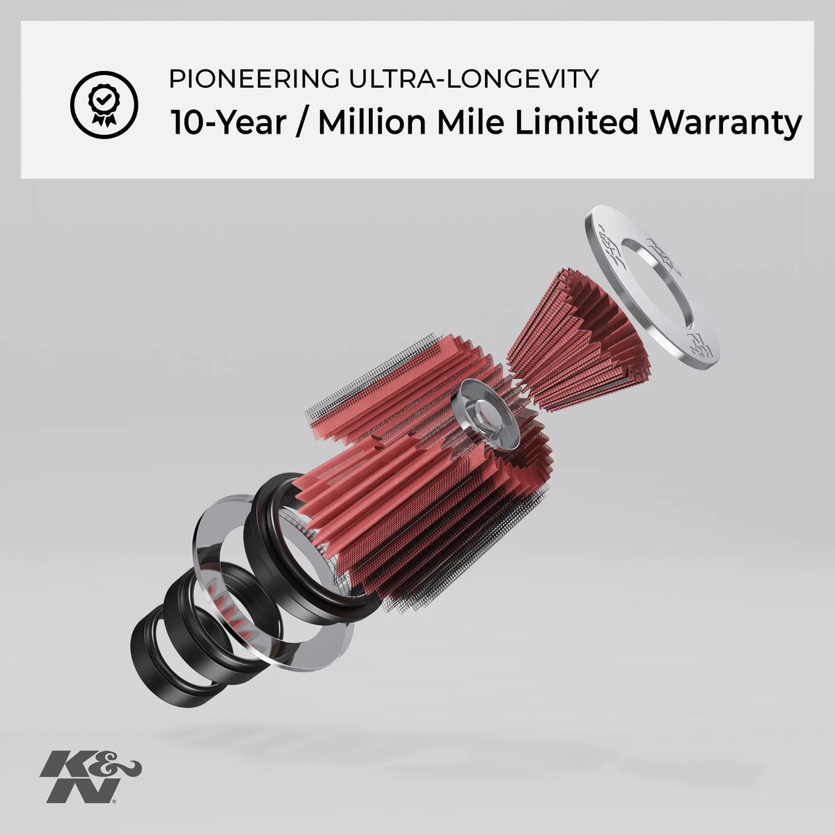 K&N Engine Air Filter: High Performance, Premium, Washable, Industrial Replacement Filter, Heavy Duty: E-3330