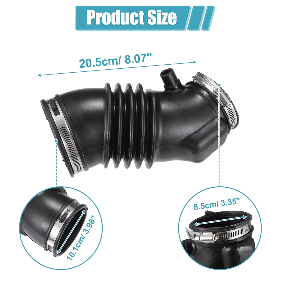 Unique Bargains Air Cleaner Intake Hose with Stainless Steel Hose Clamps for Honda Pilot 2009 - 2015