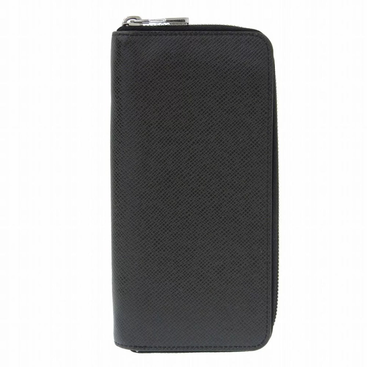 Pre-Owned Louis Vuitton LOUIS VUITTON Taiga Zippy Wallet Vertical Round Zipper Long Noir M30503 (Good)