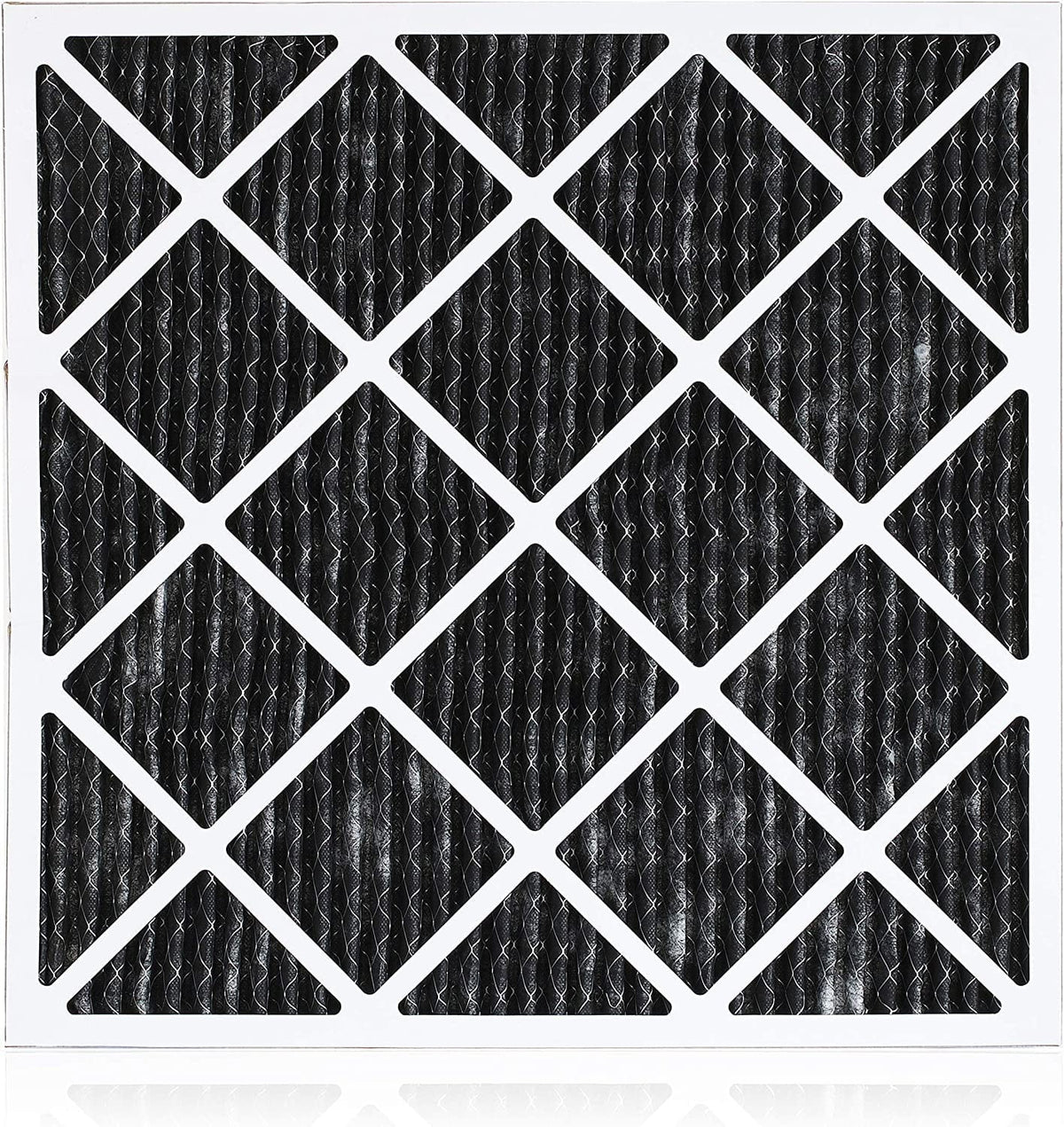 Filterbuy 12x12x1 MERV 8 Odor Eliminator Pleated HVAC AC Furnace Air Filters with Activated Carbon (4-Pack)