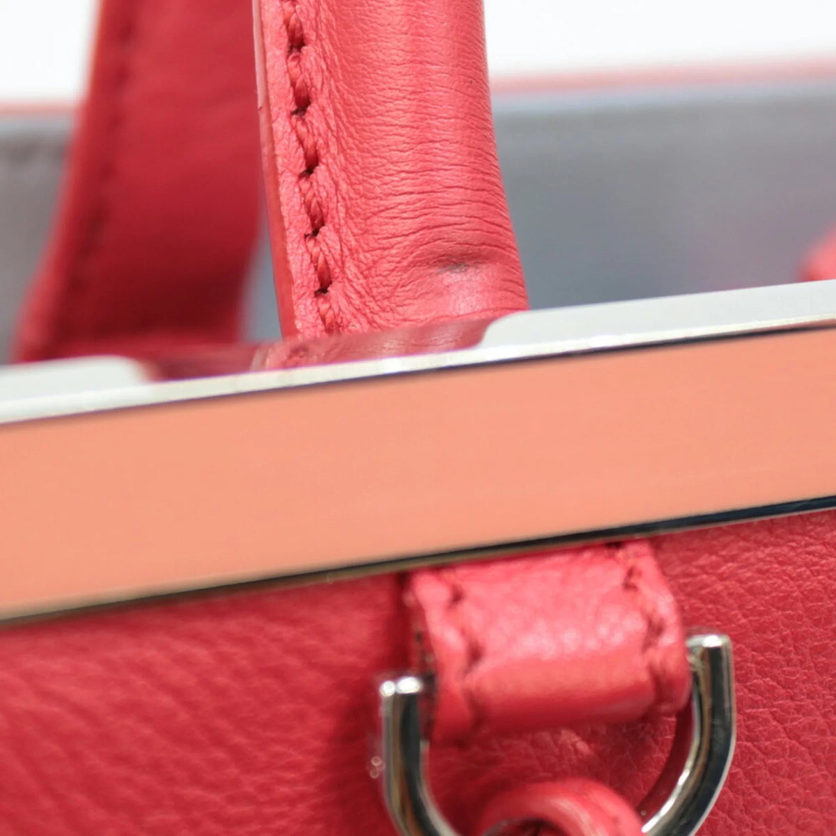 Pre-Owned FENDI Shoulder Bag Handbag Toujour Red Ladies (Fair)